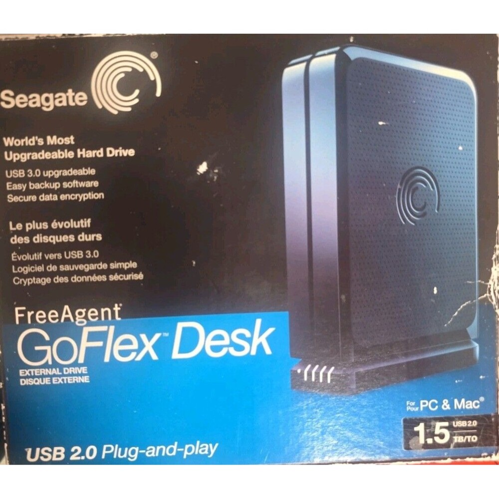 Seagate GoFlex Desk 1.5TB External 7200RPM (STAC1500100) HDD New SEALED